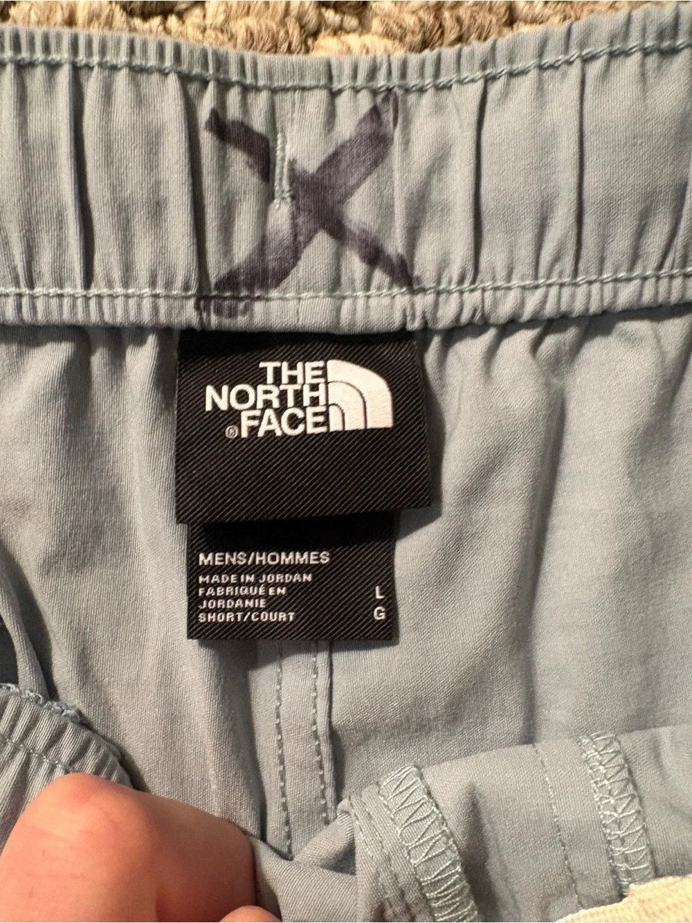 The North Face Men's L Class V Pull-On Shorts Blue Elastic Waist Hiking Outdoor